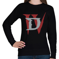 PRINTFASHION D IV - Női pulóver - Fekete női pulóver, kardigán