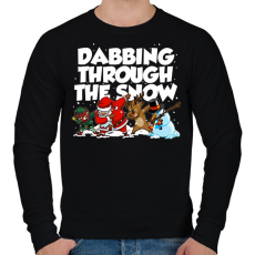 PRINTFASHION Dab banda - Férfi pulóver - Fekete