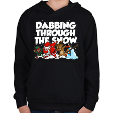 PRINTFASHION Dab banda - Gyerek kapucnis pulóver - Fekete gyerek pulóver, kardigán