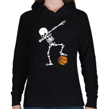 PRINTFASHION DAB basketball - Női kapucnis pulóver - Fekete női pulóver, kardigán