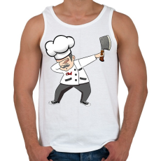 PRINTFASHION Dab cheff - Férfi atléta - Fehér