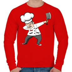 PRINTFASHION Dab cheff - Férfi pulóver - Piros