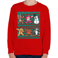 PRINTFASHION DAB Christmas - Gyerek pulóver - Piros gyerek pulóver, kardigán