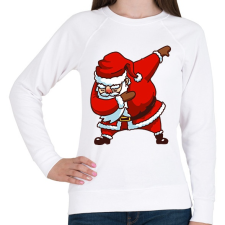 PRINTFASHION Dab santa - Női pulóver - Fehér női pulóver, kardigán