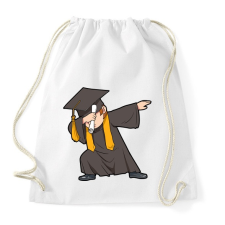 PRINTFASHION Dabbing diploma - Sportzsák, Tornazsák - Fehér tornazsák