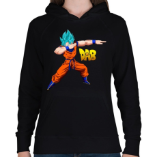 PRINTFASHION Dabbing Dragon Ball - Női kapucnis pulóver - Fekete