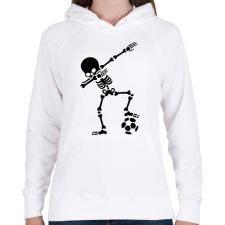 PRINTFASHION Dabbing foci - Női kapucnis pulóver - Fehér női pulóver, kardigán