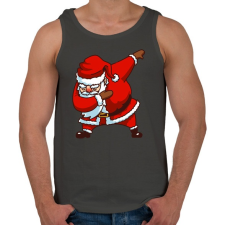 PRINTFASHION Dabbing mikulás - Férfi atléta - Sötétszürke atléta, trikó