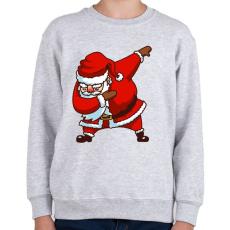 PRINTFASHION Dabbing mikulás - Gyerek pulóver - Sport szürke