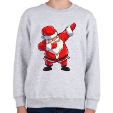 PRINTFASHION Dabbing Santa - Gyerek pulóver - Sport szürke gyerek póló