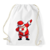 PRINTFASHION Dabbing Santa - Sportzsák, Tornazsák - Fehér