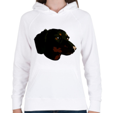 PRINTFASHION dachshund face - Női kapucnis pulóver - Fehér