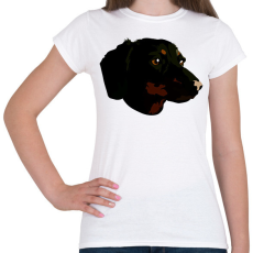 PRINTFASHION dachshund face - Női póló - Fehér