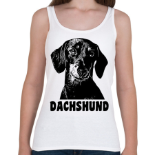 PRINTFASHION Dachshund - Női atléta - Fehér női trikó