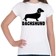 PRINTFASHION Dachshund - Női póló - Fehér
