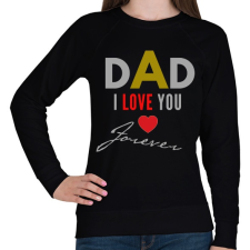 PRINTFASHION dad i love you - Női pulóver - Fekete női pulóver, kardigán