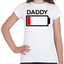 PRINTFASHION DADDY - Női póló - Fehér női póló