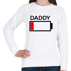 PRINTFASHION DADDY - Női pulóver - Fehér