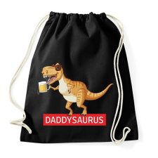 PRINTFASHION Daddysaurus - Sportzsák, Tornazsák - Fekete tornazsák