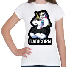 PRINTFASHION Dadicorn - Női póló - Fehér női póló
