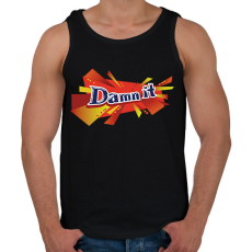 PRINTFASHION daim damnit - Férfi atléta - Fekete