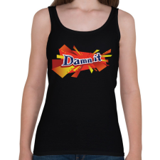 PRINTFASHION daim damnit - Női atléta - Fekete női trikó