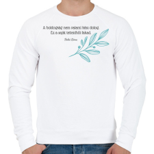 PRINTFASHION Dalai Láma - 2 - Férfi pulóver - Fehér férfi pulóver, kardigán