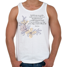 PRINTFASHION Dalai Láma idézet - Férfi atléta - Fehér