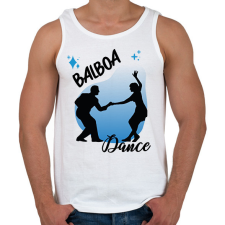 PRINTFASHION Dalboa dance - Férfi atléta - Fehér atléta, trikó