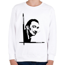 PRINTFASHION Dalí - Gyerek pulóver - Fehér
