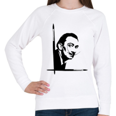 PRINTFASHION Dalí - Női pulóver - Fehér