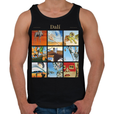 PRINTFASHION Dalí - részletek - Férfi atléta - Fekete