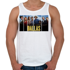 PRINTFASHION Dallas - Férfi atléta - Fehér