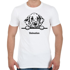 PRINTFASHION Dalmata - Férfi póló - Fehér férfi póló