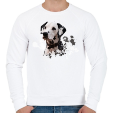 PRINTFASHION dalmata - Férfi pulóver - Fehér férfi pulóver, kardigán