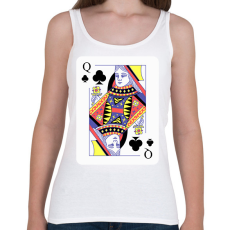 PRINTFASHION Dáma treff - Női atléta - Fehér