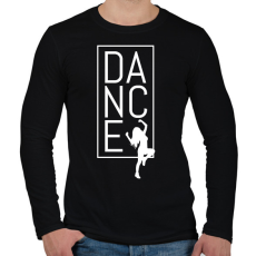 PRINTFASHION Dance (white) - Férfi hosszú ujjú póló - Fekete