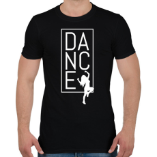 PRINTFASHION Dance (white) - Férfi póló - Fekete