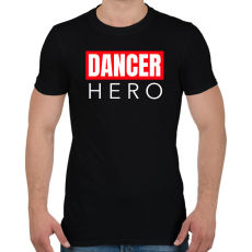 PRINTFASHION DANCER HERO - Férfi póló - Fekete