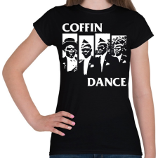 PRINTFASHION Dancing Coffin Guys - Női póló - Fekete női póló