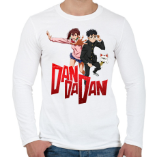 PRINTFASHION Dandadan - Férfi hosszú ujjú póló - Fehér