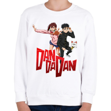 PRINTFASHION Dandadan - Gyerek pulóver - Fehér gyerek pulóver, kardigán
