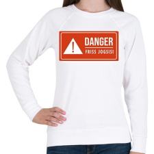 PRINTFASHION Danger - Friss jogsis - Női pulóver - Fehér női pulóver, kardigán