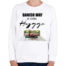 PRINTFASHION danish way of living hygge - Gyerek pulóver - Fehér