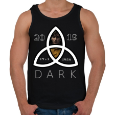 PRINTFASHION dark - Férfi atléta - Fekete atléta, trikó