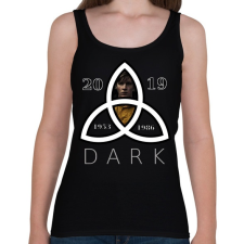 PRINTFASHION dark - Női atléta - Fekete női trikó