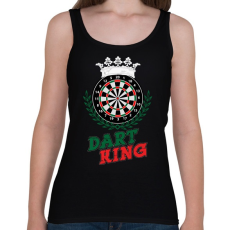 PRINTFASHION Dart King - Női atléta - Fekete