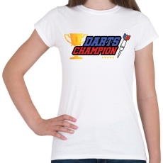 PRINTFASHION Darts bajnok - Női póló - Fehér