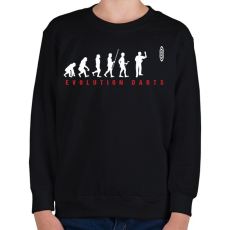 PRINTFASHION Darts Evolúció - Gyerek pulóver - Fekete