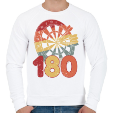 PRINTFASHION Darts - Férfi pulóver - Fehér